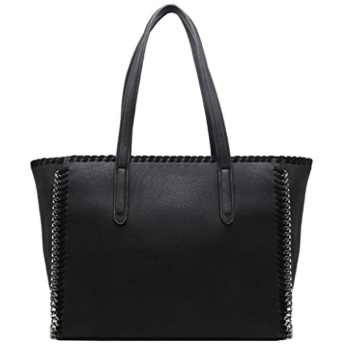 CRAZYCHIC - Borsa a Spalla Donna Capiente - Tote Shopper Bag Grande...