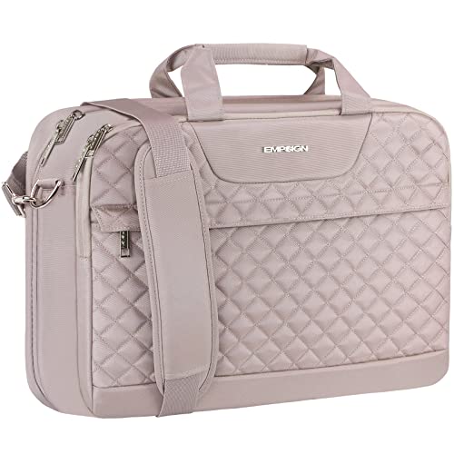 EMPSIGN Borsa a Tracolla Porta PC Donna, Rosa