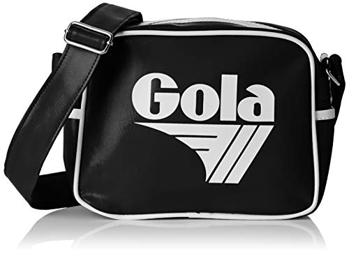 Gola Micro Redford - Borse Messenger Unisex Adulto, Nero (Black/White)