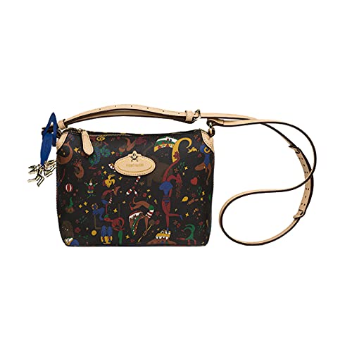 piero guidi BORSA DONNA SLING BAG TRACOLLA MEDIUM MAGIC CIRCUS MARRONE...