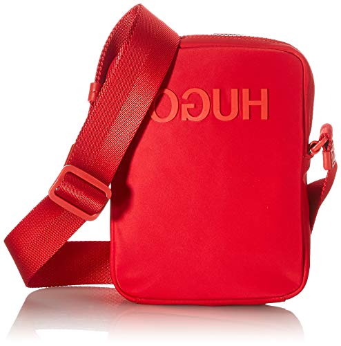 HUGO Record_NS Zip, Borsa da Cross-Body Uomo, Bright Red620, Taglia...