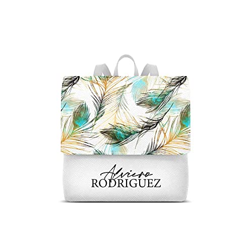 Alviero Rodriguez Zainetto Lux Bianco Soft Pattern Zaino donna moda casual ecopelle