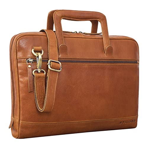 STILORD 'Pierce' Borsa Porta PC con Manici in Pelle Cartella...