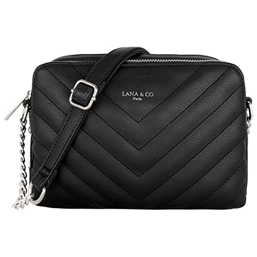 CRAZYCHIC - Borsa a Tracolla Imbottita Donna - Borsa a Spalla Catena...