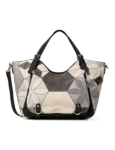 Desigual Bols_Nova Prime Rotterdam, Borsa a Mano Donna, Nero (Nero),...