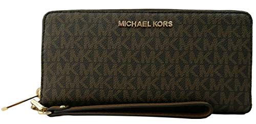 Michael Kors Women Jet Set Travel Large Travel Continental Wristlet...