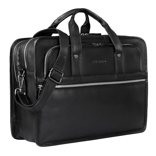 STILORD 'Yves' Borsa Lavoro Uomo Pelle in Stile Vintage Ventiquattrore...