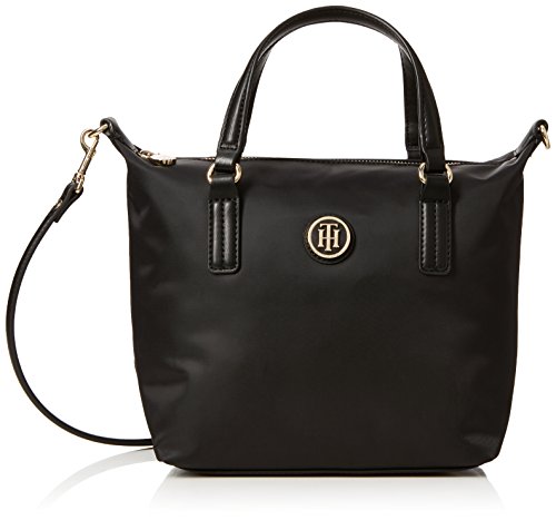 Tommy Hilfiger Poppy Sm Tote, Borsa Donna, Nero (Black), 15 x 21 x 23...