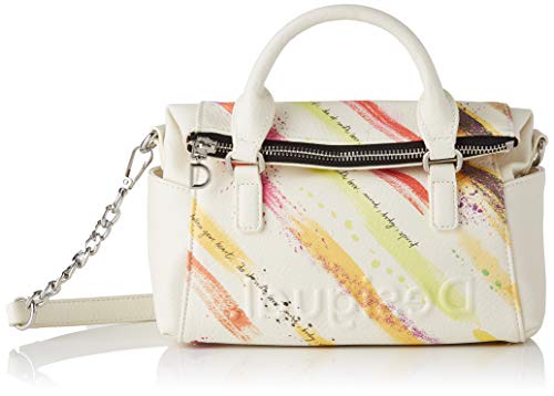 Desigual PU Hand Bag, Borsa a Mano Donna, Giallo, U