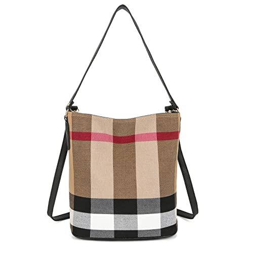 JOTHIN Donna Borse Plaid Borse a mano Tela Borse Secchiello La moda...