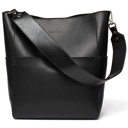 BOSTANTEN Borsa Donna in Vera Pelle Borse Tote Secchiello Grande...