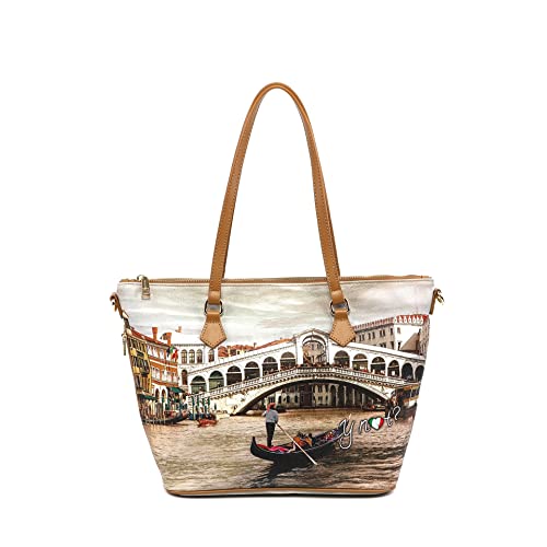 YNOT? Borsa Donna Shopping Bag small YES-396 Venezia Rialto - mis. L...