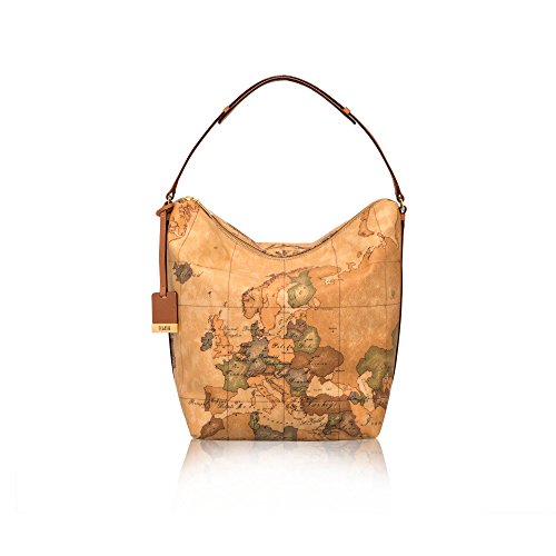 ALVIERO MARTINI PRIMA CLASSE Borsa sottospalla in stampa geo NATURAL