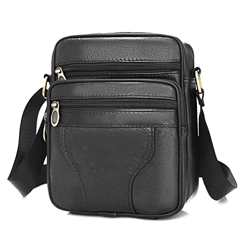 SPAHER Borsello Uomo Tracolla Pelle Borsa a Tracolla Casual Borsa a...