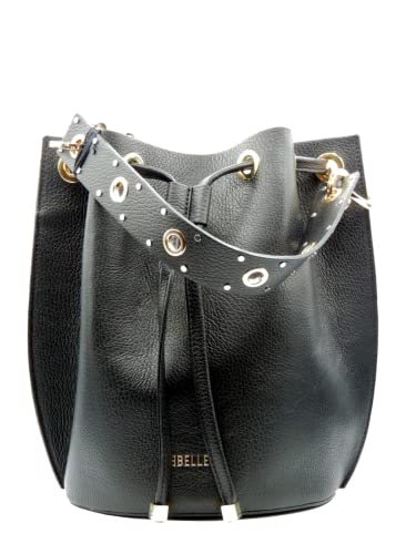Rebelle secchiello borsa donna in pelle nero NERO, TAGLIA UNICA
