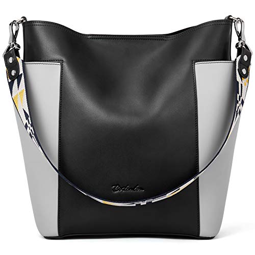 BOSTANTEN Borsa Donna in Vera Pelle Borse Tote Secchiello Grande...