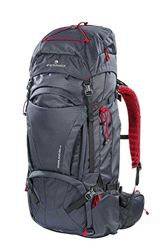 Ferrino Overland 65+10, Zaino da Trekking Unisex, Nero, 10 Litri