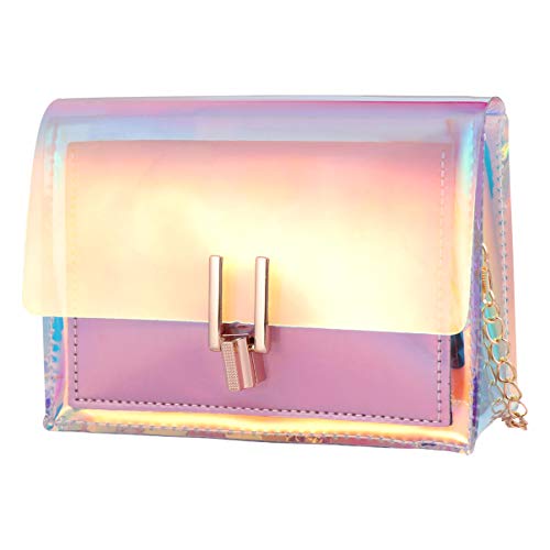 TENDYCOCO Borse a Catena Colorate Trasparente Arcobaleno Borsa Moda...