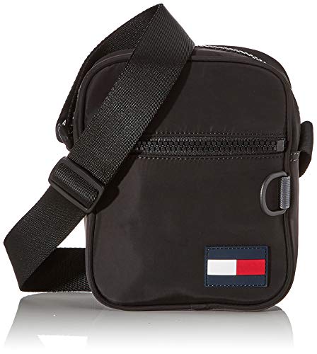 Tommy Hilfiger Tommy Mini Reporter, Borse Uomo, Nero (Black), 1x1x1...