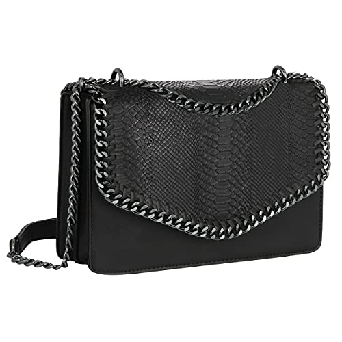 CRAZYCHIC - Borsa Tracolla Spalla Catena Donna - Borsetta PU Pelle...