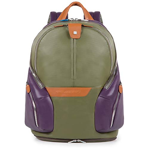 PIQUADRO Coleos 13'' Zaino per laptop blu verde scuro