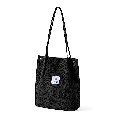 NOKDAL Borsa a Tracolla in Velluto a Coste Borsa Stoffa Shopper Borsa...