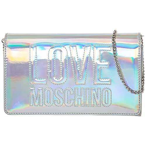 Love Moschino borsa a tracolla donna argento