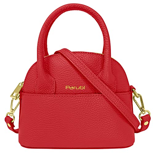 Parubi Borsa a Mano Piccola in Vera Pelle, Borsa a Spalla con...