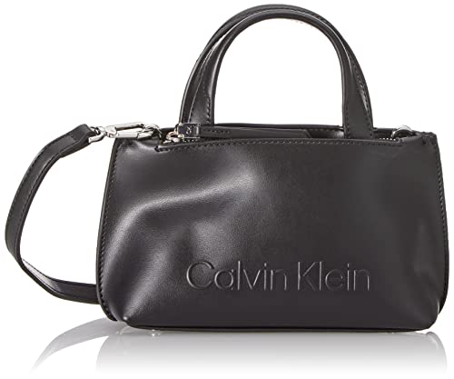 Calvin Klein Borsa Donna Ck Set Mini Bag Piccola, Nera (Ck Black),...