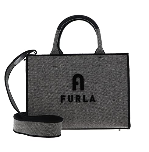FURLA Tessuto Opportunity Tote S Grigio + Nero