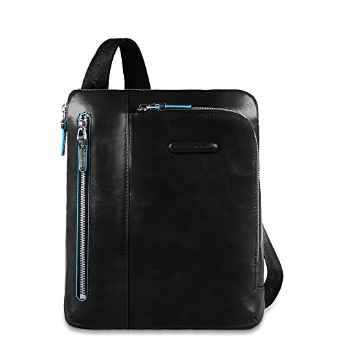 Piquadro CA1816B2 Borsello, Collezione Blu Square, Nero