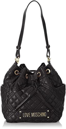 Love Moschino JC4012PP1GLA0, Borsa a Spalla, Donna, Nero, Taglia unica
