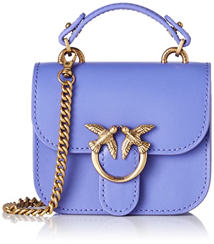 Pinko Love Bell Micro Vitello Seta, Borsa Donna, W25Q_Blu di...