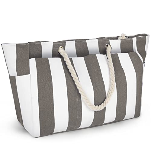 Lubardy Borsa da Spiaggia Grande Borsa Mare Donna in Tela con Zip...