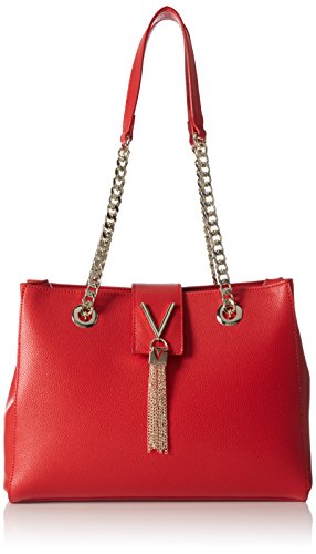 Valentino by Mario Divina, Borsa a Mano Donna, Rosso, 9.5x23x30...