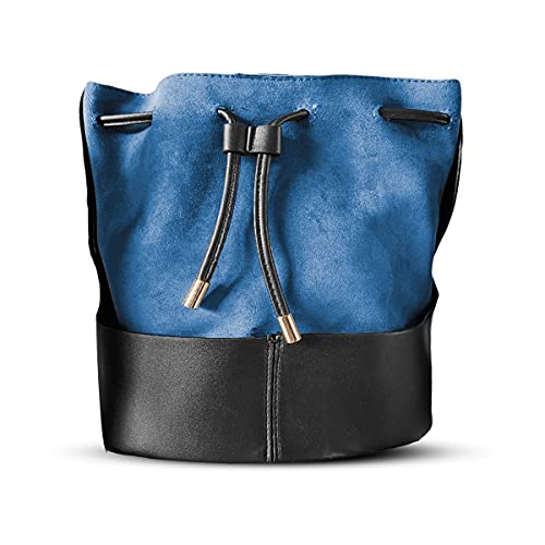 Timeshop Lab Borsa a secchiello Velvet a tracolla regolabile...