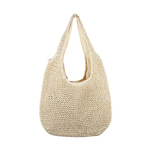 SUKUTU Borsa da Spiaggia Grande in Rattan di Paglia da Donna Borse...