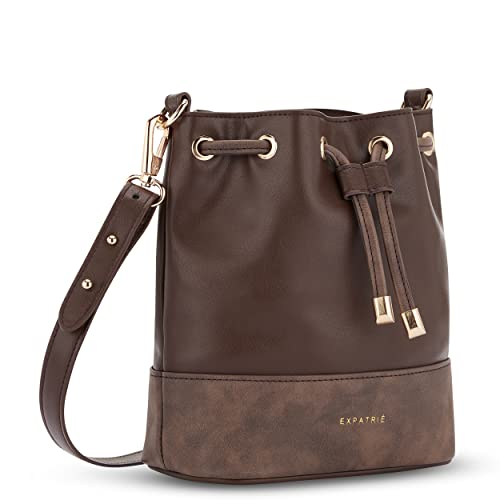 Expatrié Borsa a Tracolla Donna Piccola Marrone - Sarah Small -...