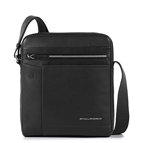 PIQUADRO Ca4111w82 Borsa Messenger, Uomo, Nero
