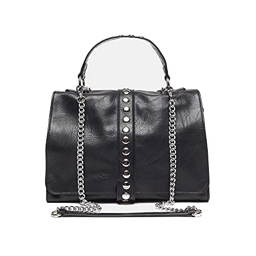 BATA Borsa a mano con borchie e catena da donna estivi comodi eleganti...