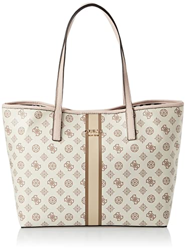 Guess Vikky Tote, Borsa Donna, Cream Logo Multi