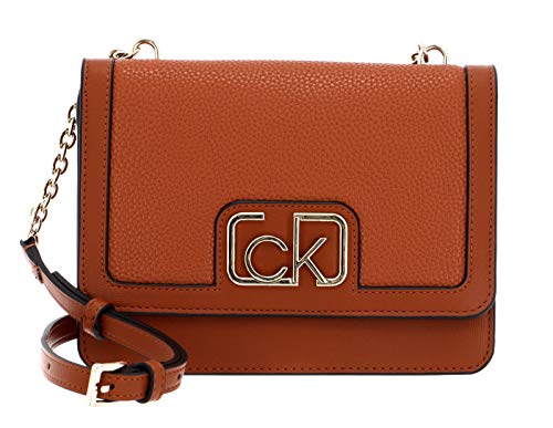 Calvin Klein Flap Shoulder Bag Cognac
