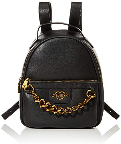Love Moschino finta pelle , Borsa da Donna, Nero, Normale