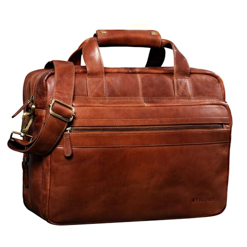 STILORD 'Adventure' Borsa da Lavoro in Pelle Uomo Donna Borsa per il...