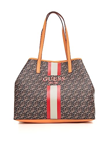 Guess Borsa donna Vikky tote large con pochette in ecopelle black...