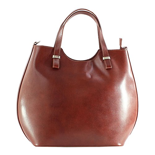 Chicca Borse Borsa Donna Grande a Mano Pelle Liscia con Tracolla,...