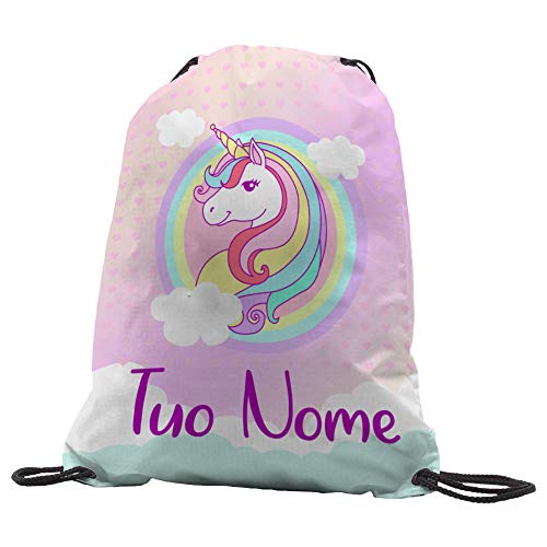 quickgadget Sacca Ginnastica GYMBACK Unicorno Sport - Sacchetto...
