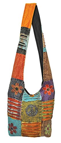 Borsa monospalla in stile boho hippie, borsa hippie monospalla da...