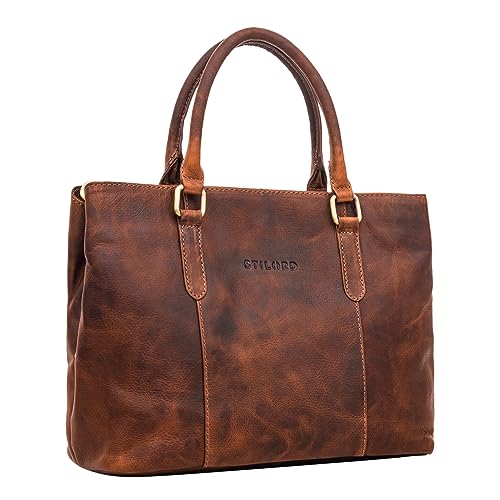 STILORD 'Lexa' Borsa Grande in Pelle Donna Borsa a Tracolla Vintage...