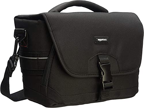 Amazon Basics Borsa a tracolla media per macchina fotografica reflex e...
